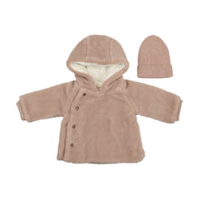 Load image into Gallery viewer, Mema Knits Sherpa Jacket - Dusty Pink