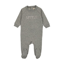 Load image into Gallery viewer, Mema Knits Sherpa Wordart Footie - Grey