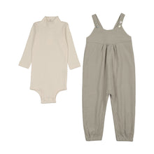 Load image into Gallery viewer, Mema Knits Corduroy Overall And Onesie Set - Hazy Blue