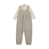 Mema Knits Corduroy Overall And Onesie Set - Hazy Blue