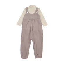 Load image into Gallery viewer, Mema Knits Corduroy Overall And Onesie Set - Hazy Lavender