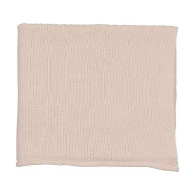 Mema Knits Waffle Knit Blanket - Baby Blush