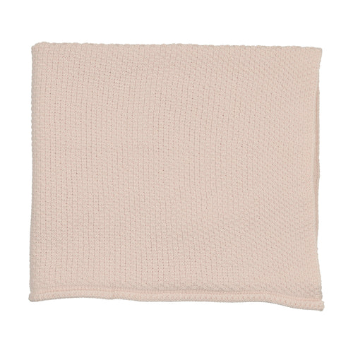 Mema Knits Waffle Knit Blanket - Baby Blush