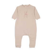 Load image into Gallery viewer, Mema Knits Vintage Bunny Print Jumpsuit - Baby Blush/Pink