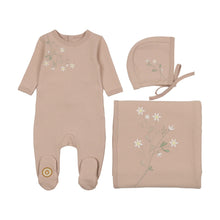 Load image into Gallery viewer, Mon Tresor Budding Blossoms Girls Layette Set - Rose Dust