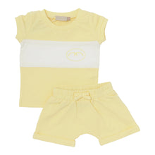 Load image into Gallery viewer, Numu Striped Baby Boy Sweat Set - Pale Yellow