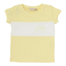 Load image into Gallery viewer, Numu Striped Sweat Short Sleeve Top - Pale Yellow