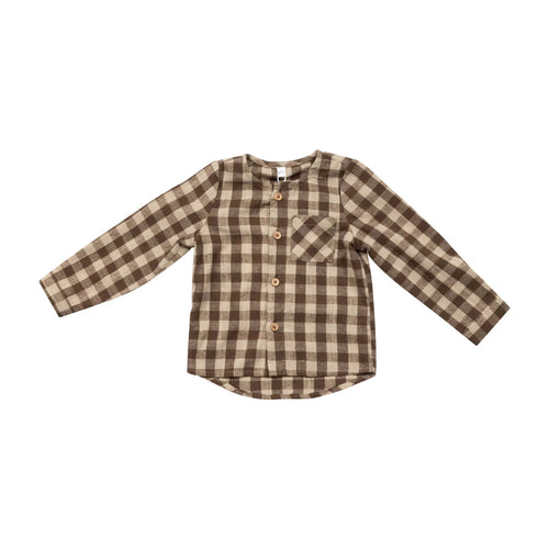 Numu Boys Checkered Shirt - Earth