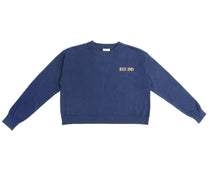 Load image into Gallery viewer, Coco Blanc Navy Boxy Sweater And Chino Skirt Set