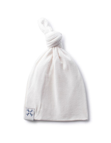 Jacqueline & Jack Knot Beanie White