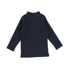 Load image into Gallery viewer, Lil legs Ribbed Mock Neck - Navy