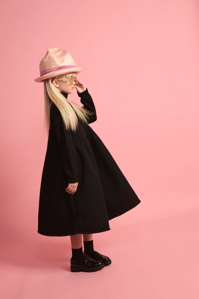 Little Creative Factory Neoprene Turtleneck Dress