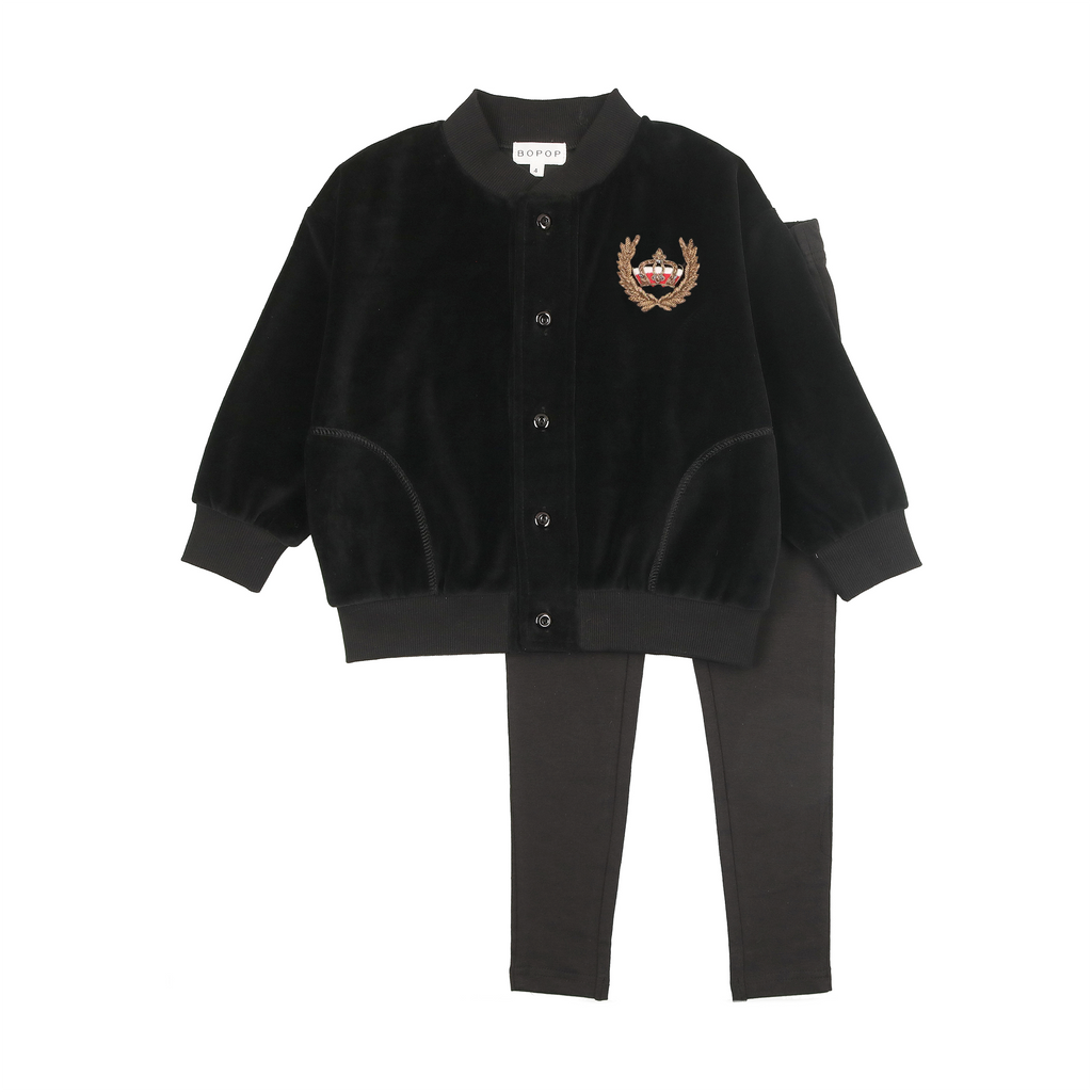 Bopop Embroidered Crown Shabbos Set