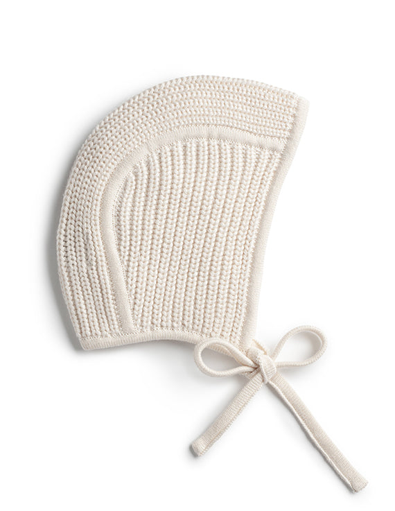 Jacqueline & Jac Chunky Knit Bonnet - Natural White