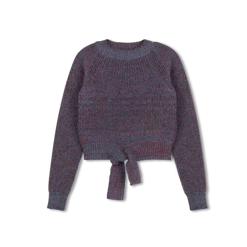 Velvette Label Multi Color Tie Sweater