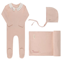 Load image into Gallery viewer, Ely's &amp; Co Floral Star Embroidered Collar Collection Layette Set - Pink