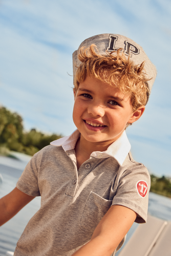 Little Parni Boys Est Polo K513 - Grey