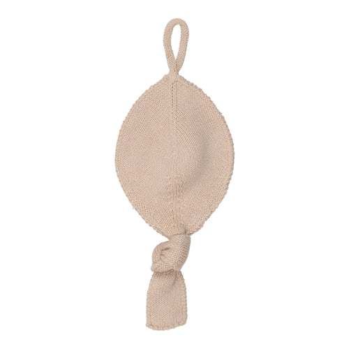 Peluche Knit Paci Holder-Tan