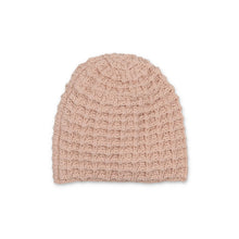 Load image into Gallery viewer, Peluche Cream Crochet Waffle Knit Beanie - Rose