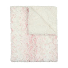 Load image into Gallery viewer, Peluche Speckled Pink Lux Fur Blanket