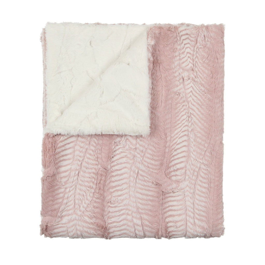 Peluche Stone Rose Lux Fur Blanket
