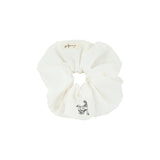 Le Enfant Garden Scrunchie - White