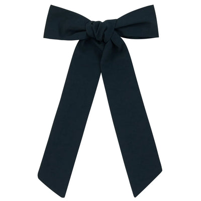 Le Enfant Taffeta Oversized Bow - Navy