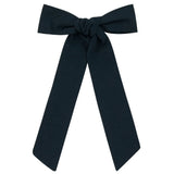 Le Enfant Taffeta Oversized Bow - Navy
