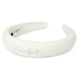 Le Enfant Stitched Hairband - White