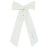 Le Enfant Stitched Bow - White