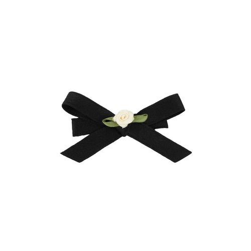 Le Enfant Mini Rose Bows (2Pk) - Black