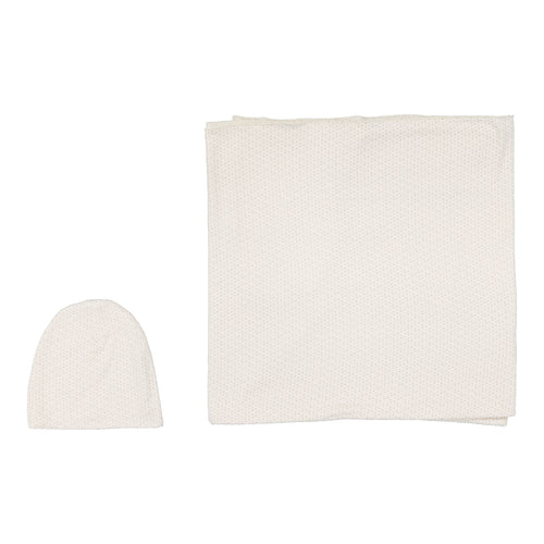 Lilette Dotted Swaddle Set - Cream/Pink