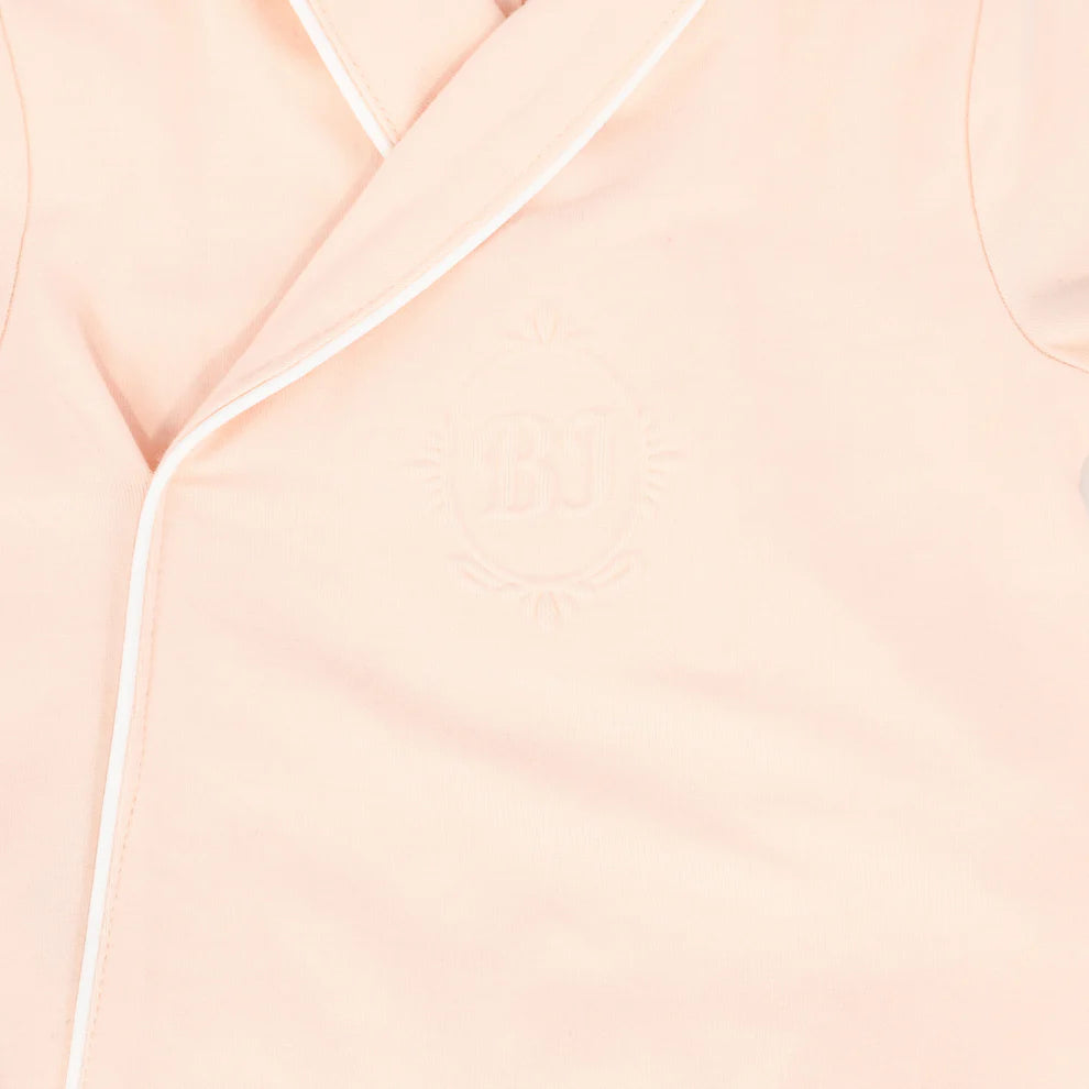 Bebe Jolee Piped Wrap Footie And Hat - Pink