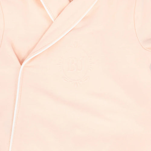 Bebe Jolee Piped Wrap Footie And Hat - Pink