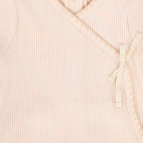 Bebe Jolee Wrap Stitch Footie And Hat - Pink