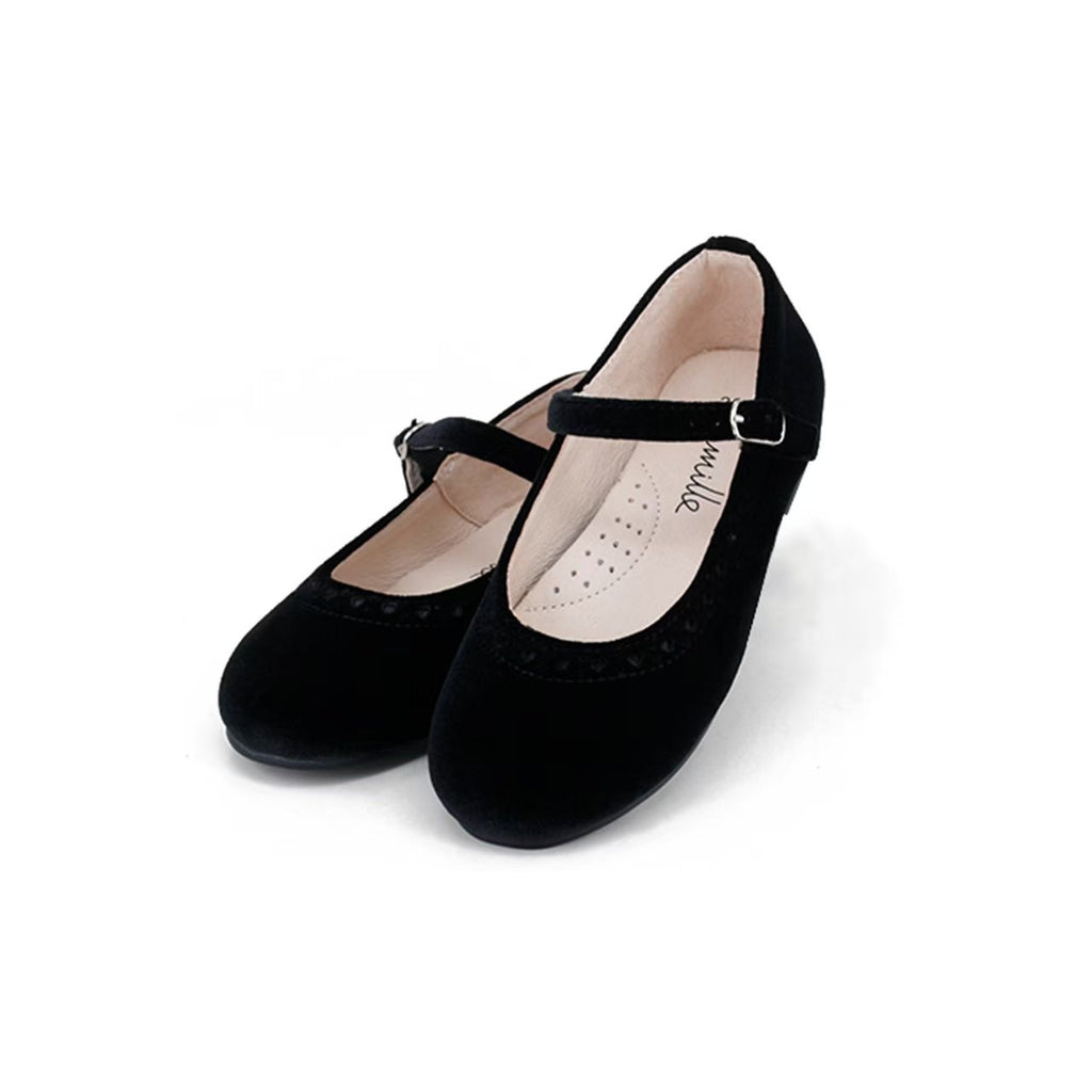 Camille Shoes Piper - Black Velvet