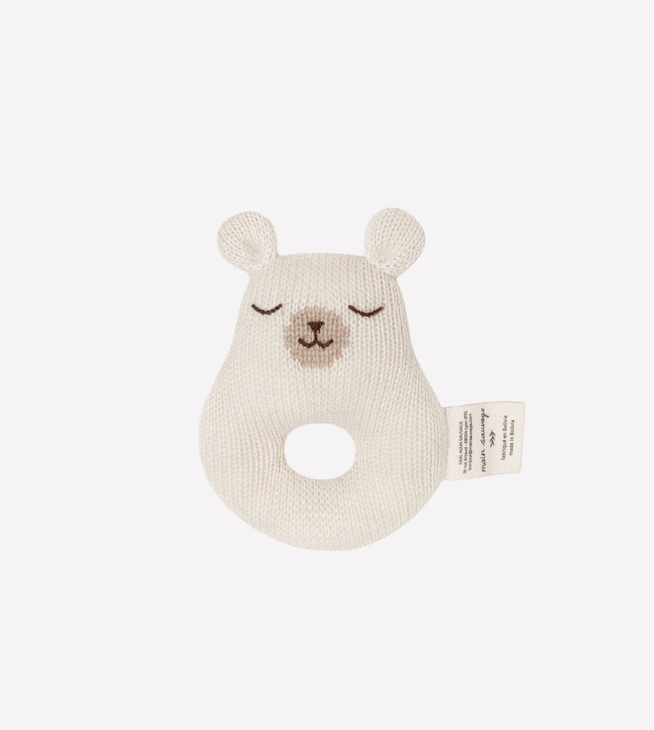 Main Sauvage Polar Bear Rattle