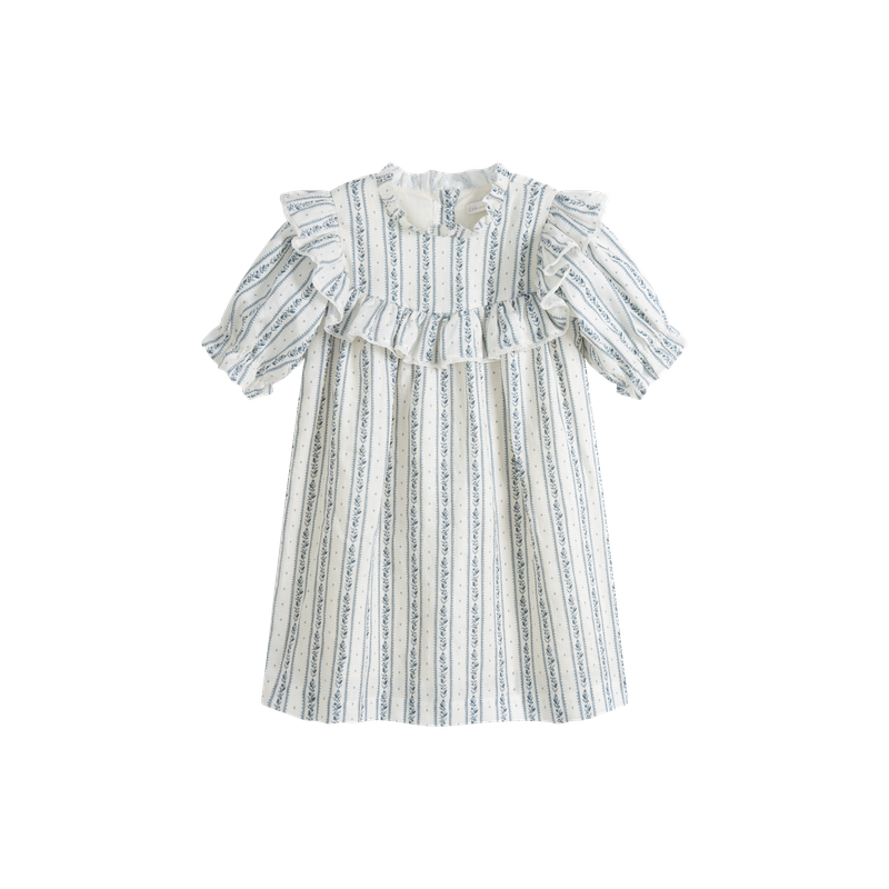 Cera Una Volta Raffaella Dress - Blue Stripes