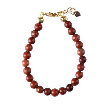 Red Jasper Beads Bracelet