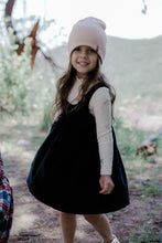 Load image into Gallery viewer, Retro Kid Vivienne Girls Velvet Dress - Black