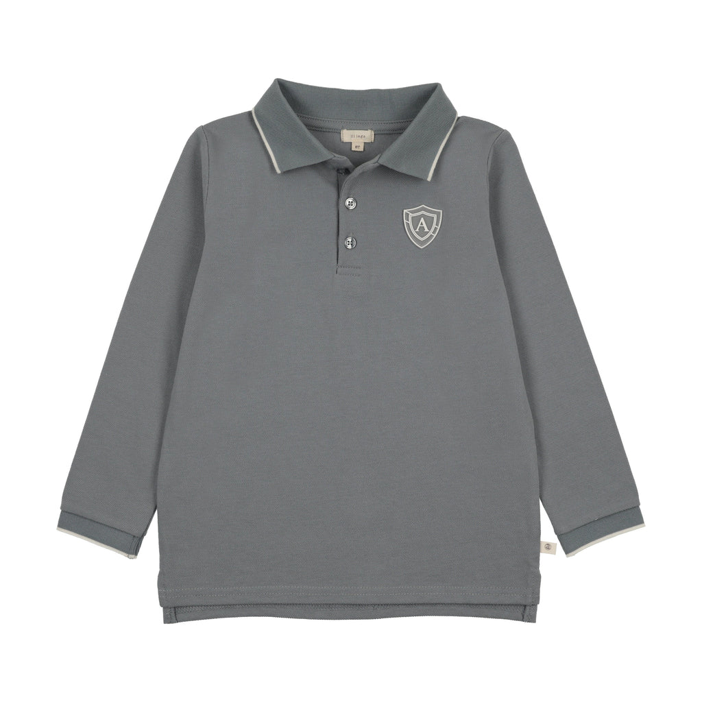 Lil Legs Logo Polo - Blue (Long Sleeve)
