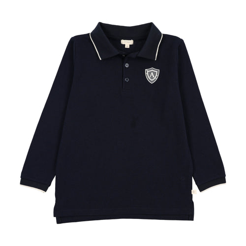 Lil Legs Logo Polo - Navy (Long Sleeve)