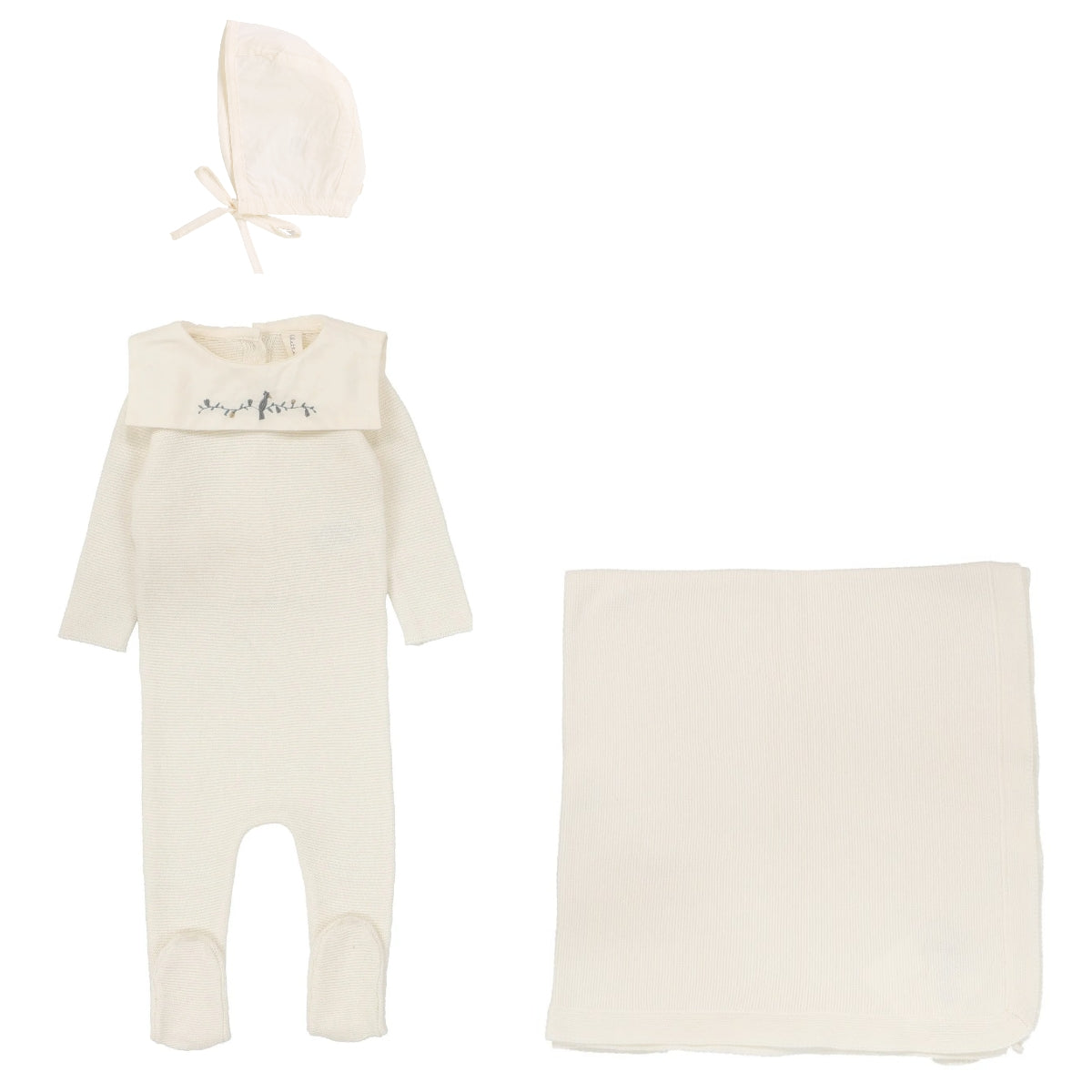Pinpoint Layette Knit Set - Boy Lab main image 1