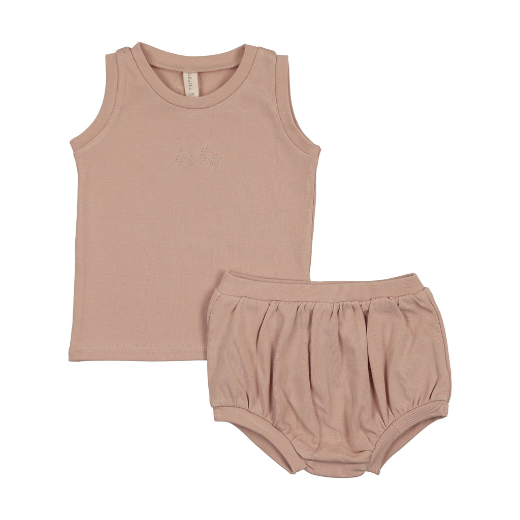 Lilette Bebe Tank Top Set - Dusty Pink