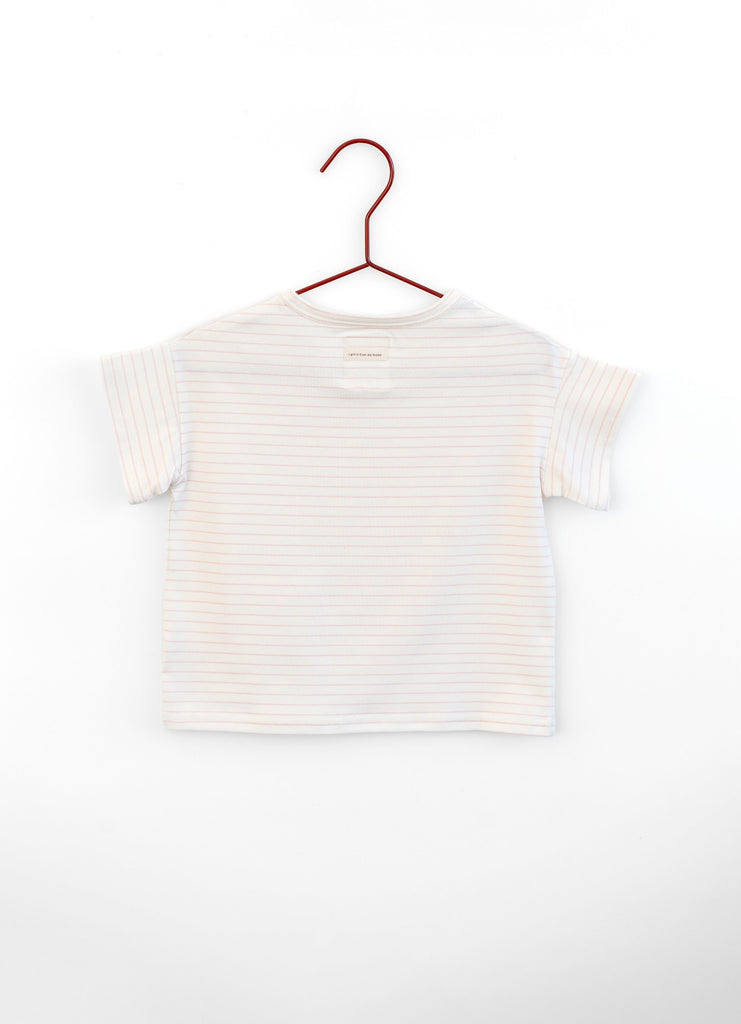 Please Mom Pink Stripe T-shirt (Short Sleeve)