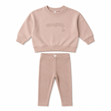 Load image into Gallery viewer, Lilette Floral Sweatshirt Set - Dusty Pink