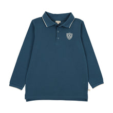 Load image into Gallery viewer, Lil Legs Logo Polo - Slate (Long Sleeve)
