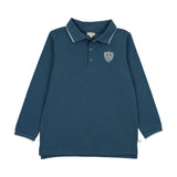 Lil Legs Logo Polo - Slate (Long Sleeve)