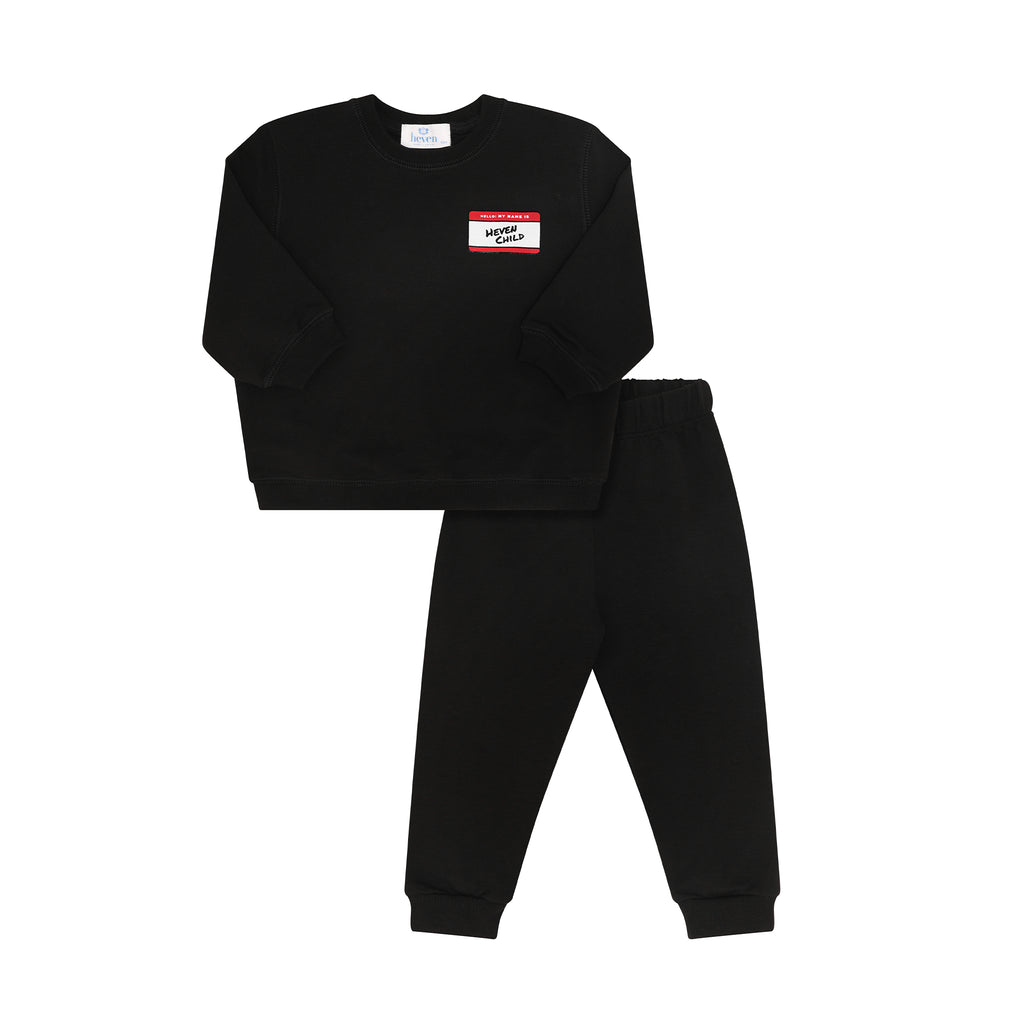 Heven Hello Toddler Set - Black (H73)