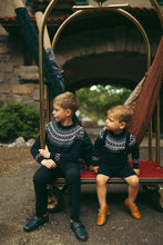 Load image into Gallery viewer, Sweet Threads Aster Crew Sweater - Navy Blue